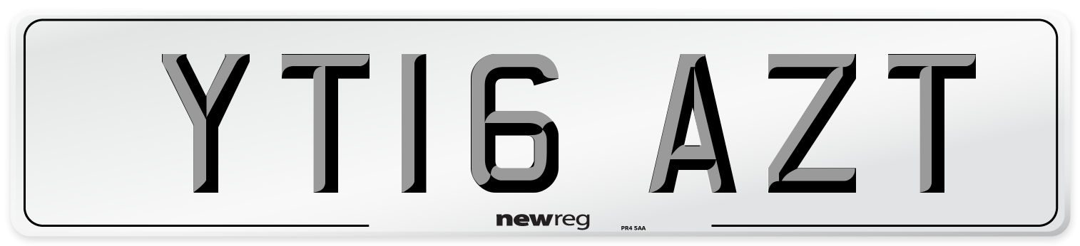 YT16 AZT Number Plate from New Reg